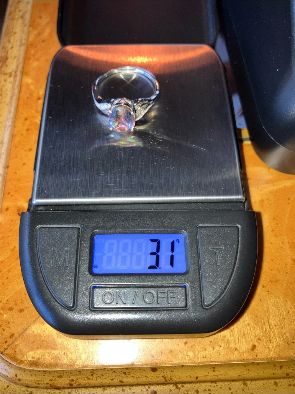 Northern Lights Quartz Diamond Ring Size 9